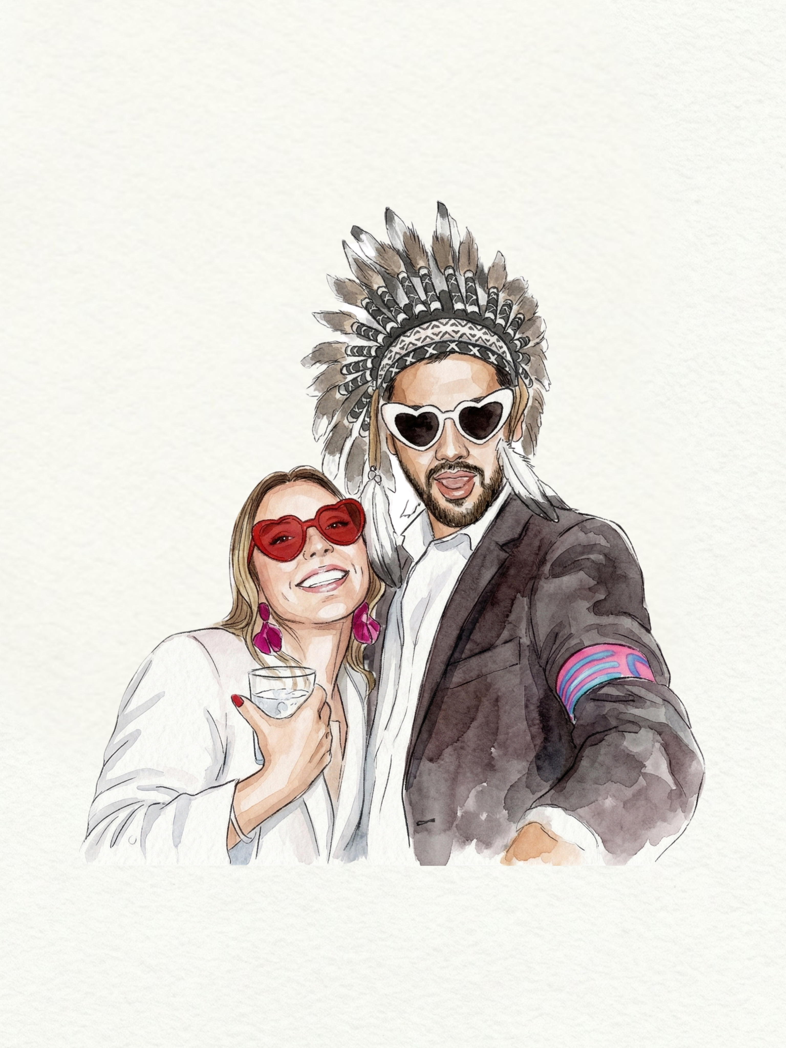 Ilustraciones digitales en estilo acuarela por Regalos Ilustrados